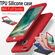 360 degree Full Body case  TPU  silicone case for OPPO R11 R9S Plus A57 A59 iPhone 7 6 Plus case