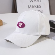 帽子 夏季字母W硬頂棒球帽 韓版潮學生情侶鴨舌防曬帽（平行進口）（快遞送貨上門）