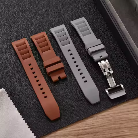 JWNSPA Premium FKM Rubber Strap 20mm 22mm Quick Release Diving Sports Rubber Watch Strap For Richard