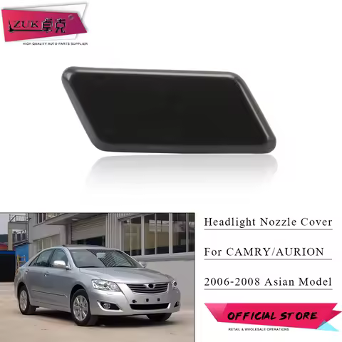 ZUK Unpainted Front Bumper Headlight Washer Cover For TOYOTA CAMRY Asian ACV40 2006 2007 2008 AURION