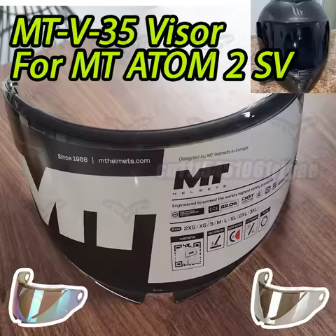 MT-V-35 Helmet Visor Dustproof Helmet Lens for MT ATOM 2 SV Anti-UV Helmet Accessories Sunglasses