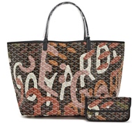 Goyard Pink Lettres Camouflage Goyardine Coated Canvas Saint Louis GM Tote, 2023