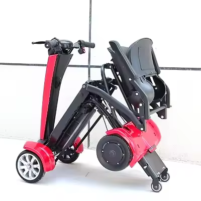 ding Seniors Scooter 4 Wheel Power Scooter Handicap Foldable Lightweight Mobility Electric Scooter f