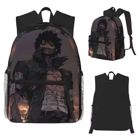 My Hero Academia Dabi Anime Manga MHA Blueflame Student Backpack School Bag Hiking Daypack for Boys 