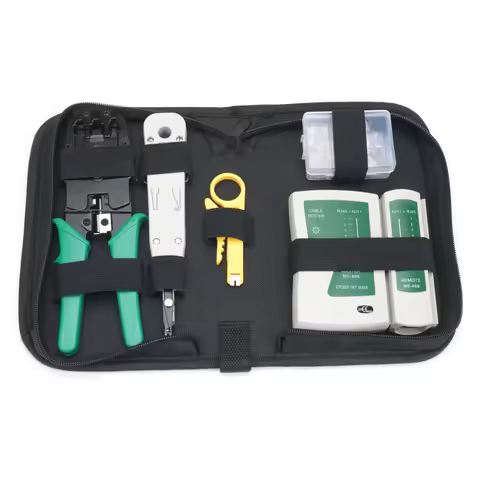 8pcs RJ11 RJ45 RJ12 Cable Tester Plier Crimp Plug Clamp LAN Network Repair Tool