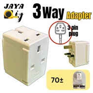 "7387" [3 way] Universal UK plug Travel Multi Adapter Socket 13A Multi Way Adaptor with NEON 3 Way A