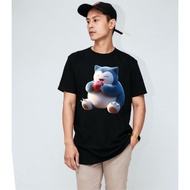 Men's T-Shirt Product Name Unisex Premium 3Dimensi Snorla Makan H0673 By Hans & Co