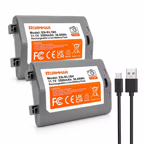 EN-EL18H Battery 3500mAh USB-C Direct Charging EN-EL18 Battery For Nikon D4 D4S D5 D6 Z9 Camera Rech