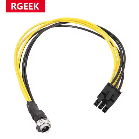 RGEEK 30cm 18AWG PCIE 6PIN TO DC 5521 5525 Power Cable for GPU PCI Express PCI-e Graphic Card Cord