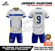 set BAJU JERSEY BOLA / FUTSAL FREE Nama Logo Sponsor