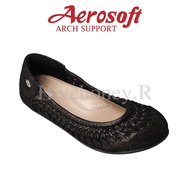 ☁️CW3040☁️ รองเท้าคัทชูเพื่อสุขภาพ aerosoft arch support(แอโร่ซอฟ)
