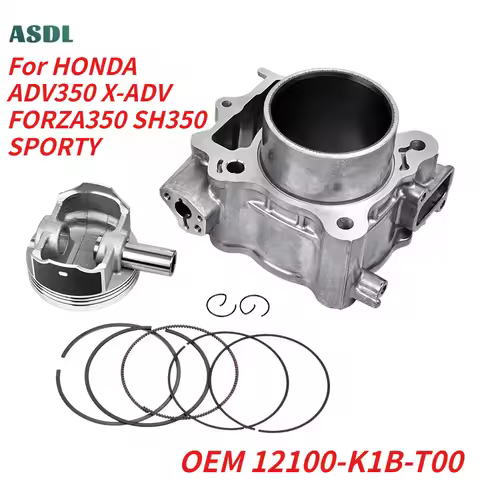 Motorcycle Cylinder Piston Piston Rings Kit For HONDA ADV350 X-ADV FORZA350 SH350 SPORTY OEM 12100-K