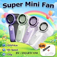 SMARTCOM Portable Mini LED Display Mini Fan High Speed Turbine Fan X688