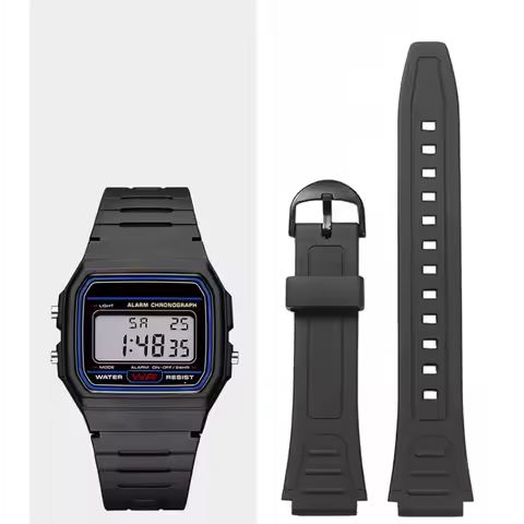 New Watch Bracelet For Casio G-Shock Strap W-800H W-217H AQ-S800W Resin Rubber Convex Joint watch ac