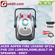 ACER AOPEN FIRE LEGEND QF23s PROJECTOR (LCD/FHD 1080P,BUILD IN SPEAKERS)