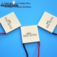 MUNDAUN Semiconductor Cooling Sheet, 30x30mm 40x40mm Refrigeration Plate,  TEC1-06303 TEC1-12702 TES