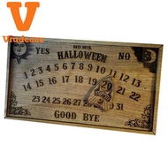 1 PCS Countdown Board with Magnetic Effect Halloween Magnetic Countdown Board Ouija Boards Game Wood