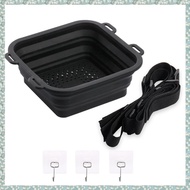 (SZHA) Portable Silicone Ice Bath Bucket Foldable Cooling Shower for Cold Shower Therapy