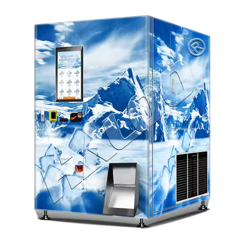 Automatic Ice Vending Machine with Auto Bagging Coin Credit Card High Quality Vending Machine Suppli