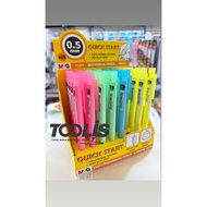 (1 SEED) M&G HB Mechanical Pencil 0.5 mm Pastel Color Trigonal Barrel Mechanical Pencil y1371