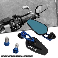 For Zontes 310X 310T 310V 310R ZT310 Motorcycle 22mm 7/8"Aluminum Alloy Handle Bar Grips End Rearvie