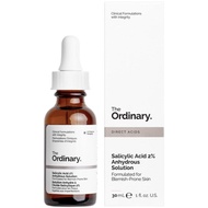 The Ordinary Salicylic Acid 2_Anhydrou 30ml กรดซาลิไซลิกช่วยขจัดสิ่งอุดตันในรูขุมขนและขัดผิว.