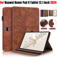 For Honor Pad 9 Tablet 12.1 inch 2024 High Quality Leather Shockproof Stand Flip Cover Honor Pad 9 T