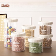 honeybird 1PC Grain Sealed Can Swivel Cap Airtight Containers Transparent Kitchen Keep Fresh Storage