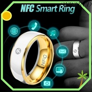 GERTRUD Finger Digital Ring, Stainless Steel Wearable Connect NFC Smart Ring, Intelligent Magic Wear