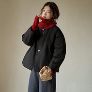 不對稱雙門襟棉服|外套|冬款|Sora-1417