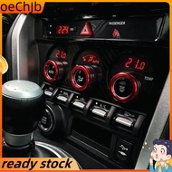 3Pcs Car Center Console Air AC Knob Volume Rings Trim Cover Button for BRZ 86 GT86 2013-2020