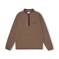 FPA | เสื้อยืดแขนยาวคอสูงครึ่งหนึ่ง ซิป วัฟเฟิล คอตตอน สปอร์ต