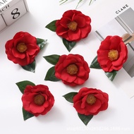 Camellia Simulation Flower Flower Head Decoration Flower diy Flower Head Decoration Large Camellia S
