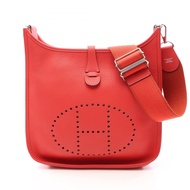 【二手】愛馬仕 HERMES Evelyne 3 Trois PM 牡丹紅肩背包 其他 Evelyne 3 PM 牡丹紅 女士