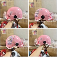 🪼DOLPHIN HELMET WITH GLASSES – FOR KIDS (HEAD RING < 51CM) SUPERMAN SPIDER-MAN LABUBU LOOPY DORAEMON