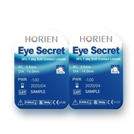 Sample - Combo 5 cặp kính áp tròng không màu dùng 1 ngày Eye Secret (Cận 1-8 độ)