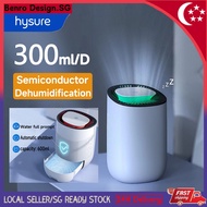 🇸🇬【Ready stock】Hysure Smart Mini Dehumidifier With Air Filter Silent Automatic Shut-off When Water Is Full SG Plug