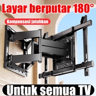 【penyesuaian 180°】bracket tv 32 inch Bracket Tv Layar berputar 180° Kapasitas menahan beban 400KG b