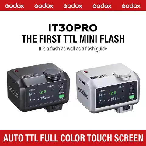 Godox iT30Pro TTL Camera Flash with 2.4GHz Wireless, HSS 1/8000s or Canon Nikon Sony FUJIFILM Olympu