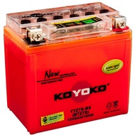 KOYOKO MOTORCYCLE NANOGEL BATTERY, YTZ7S-BS (BTZ7S), 12V6AH/10HR