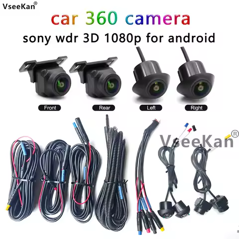 360° Panoramic Camera 1080P HD Rear / Front / Left / Right 360 Panoramic Accessories for Car android