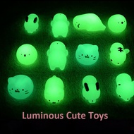 10 Pcs Luminous Squishy Toy, Light up Glitter Shinning Animal Early Education Anti stress Ball Squeeze Rising Fidget Soft Sticky Stress Relief Toys