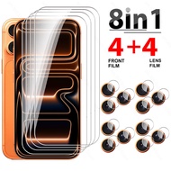 8in1 Glass For iPhone 17 Pro Max Tempered Glass iPhone17 17Pro iPhone17Pro iPhoneAir Camera Lens Fil