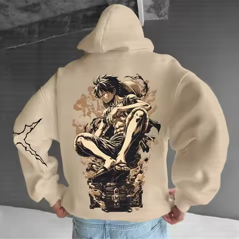 One Piece Hooded Sweatshirt - Pure Cotton, Stretchy & Breathable | Stylish Hoody | Perfect Pullover 