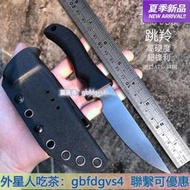 限時下殺-出口戶外高硬度瘋狗跳羚日本ATS-34鋼多功能防身小直刀求生軍小刀