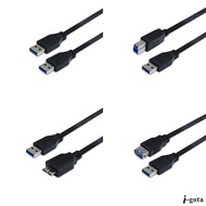 USB Cable 5G Speed A Male B Female Micro Transmission Flat 1.8m