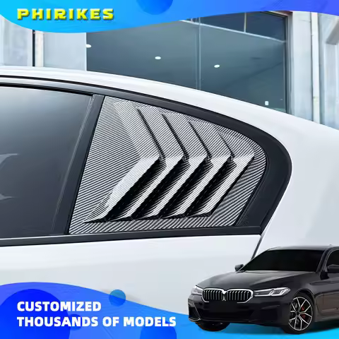 For BMW 5 Series G30 2018 2019 2020 2021 2022 2023 Car Exterior Rear Window Quarter Scoop Louver Shu