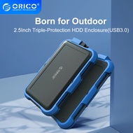 ORICO USB3.0 2.5"External Storage HDD Case SATA 5Gbps HDD SSD Hard Drive With Hook Waterproof Shockproof Dustproof Hard Disk Box