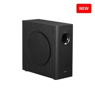 Edifier T5s ซับวูฟเฟอร์ขับเคลื่อน  กำลังขับรวม 70W RMS วูฟเฟอร์ระยะไกล 8 นิ้ว ความถี่ต่ำถึง 35Hz การ