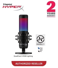 HyperX QuadCast S RGB Lighting USB Condenser Gaming &amp; Streaming Microphone For PC, PS4, Mac (HMIQ1S-XX-RG/G)